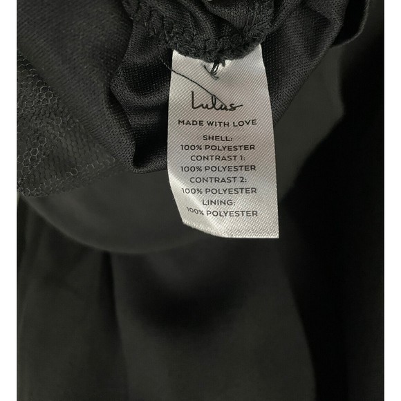 Lulus Womens Size Small Love Will Follow Black Cap Sleeve Mermaid Maxi Dress - Picture 8 of 8